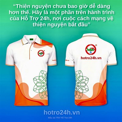 MẪU ÁO TÌNH NGUYỆN VIÊN HT24h