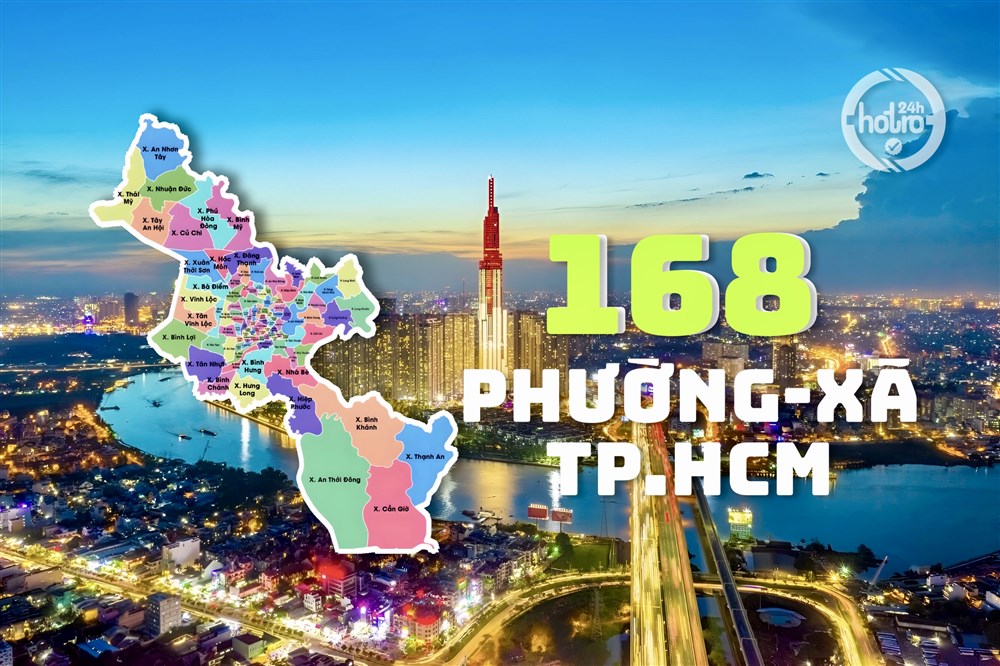 168 PHƯỜNG, XÃ TP.HCM SAU SÁP NHẬP